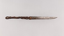 Knife Handle (Kozuka) with Blade, Steel, gold, Japanese
