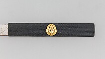 Knife Handle (Kozuka) with Blade, Steel, copper-gold alloy (shakudō), gold, Japanese