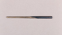 Split Hair Dressing Tool (Kogai), Silver, copper-gold alloy (shakudō), gold, Japanese