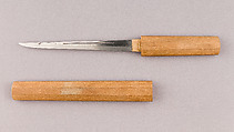 Knife Blade (Kozuka), Steel, wood, Japanese
