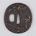 Sword Guard (Tsuba), Iron, gold, silver, copper, Japanese