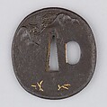 Sword Guard (Tsuba), Iron, gold, silver, copper, Japanese