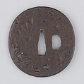Sword Guard (Tsuba), Iron, gold, copper, Japanese