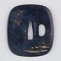Sword Guard (Tsuba), Copper-silver alloy (shibuichi), copper-gold alloy (shakudō), gold, silver, copper, Japanese