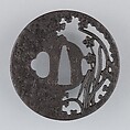 Sword Guard (Tsuba), Iron, copper, Japanese
