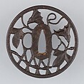 Sword Guard (Tsuba), Iron, copper, Japanese