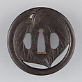 Sword Guard (Tsuba), Iron, copper, Japanese