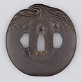 Sword Guard (Tsuba), Iron, copper, Japanese