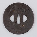 Sword Guard (Tsuba), Iron, gold, copper, silver, Japanese