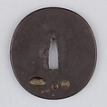 Sword Guard (Tsuba), Iron, gold, silver, bronze, copper, Japanese
