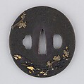 Sword Guard (Tsuba), Copper-gold alloy (shakudō), gold, silver, copper-silver alloy (shibuichi), copper, Japanese