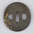 Sword Guard (Tsuba), Copper-silver alloy (shibuichi), gold, copper-gold alloy (shakudō), bronze, copper, Japanese