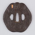 Sword Guard (Tsuba), Iron, gold, copper, Japanese