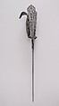 Guarded Dagger (Katar), Steel, Indian, Thanjavur; blade, European