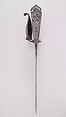 Guarded Dagger (Katar), Steel, Indian, Thanjavur; blade, European