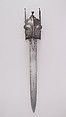 Guarded Dagger (Katar), Steel, Indian, Thanjavur; blade, European