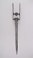 Dagger (Katar), Steel, Indian, Thanjavur; blade, European