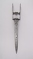 Dagger (Katar), Steel, Indian, Thanjavur; blade, Spanish