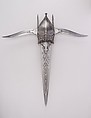 Dagger (Katar) with Two Side Blades (Bichuwa), Steel, Indian