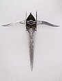 Dagger (Katar) with Two Side Blades (Bichuwa), Steel, Indian