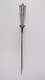 Dagger (Katar), Steel, Indian, Thanjavur; blade, European