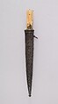Three Knives with Sheath, Steel, ivory (elephant), silver, velvet, wood, Indian