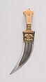 Dagger (Jambiya), Steel, ivory (elephant), gold, Indian