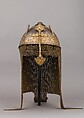Helmet, Steel, brass, gold, Indian