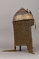 Helmet, Steel, brass, gold, Indian