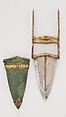 Dagger (Katar) with Sheath, Steel, gold, skin, silver, Indian, Mughal