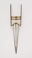Dagger (Katar), Steel, gold, Indian, Mughal