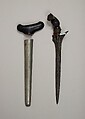 Kris with Sheath, Horn, silver, Javanese