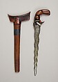 Kris with Sheath, Wood, steel, silver, bronze, Indonesian, Bugis, South Sulawesi