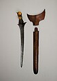 Kris with Sheath, Wood, bone,silver, horn, Indonesian, Sumbawa