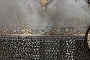 Helmet, Steel, iron, gold, Indian, Deccan, possibly Golconda