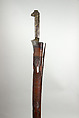 Sword (Flyssa) with Scabbard, Steel, brass, wood, iron, Algerian, Kabyle