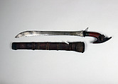Sword with Scabbard, Wood, rattan, cord, Sumatran