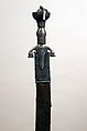 Sword with Scabbard, Steel, silver, hilt, Indian; blade, Persian