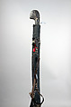 Sword with Scabbard, Steel, textile, leather, silver, Caucasian