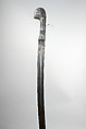 Sword with Scabbard, Steel, textile, leather, silver, Caucasian