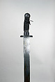 Sword with Scabbard, Steel, iron, leather, Chinese