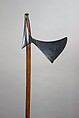 Axe, Steel, wood, brass, Indian