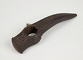 Head of a Janissary Hammer, Iron, silver, Turkish