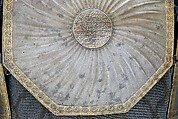 Cuirass (<i>Char-aina</i>), Steel, iron, gold, leather, textile (wool), Persian, Safavid