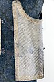 Cuirass (<i>Char-aina</i>), Steel, iron, gold, leather, textile (wool), Persian, Safavid