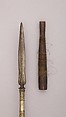 Spear with Sheath, Wood, silver, Malayan