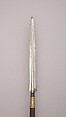 Spear, Wood, steel, gold, Javanese
