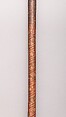 Spear with Sheath, Steel, wood, iron, brass, leather, pigment, possibly pitch, South Indian