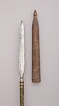 Spear with Sheath, Wood, silver, Sumatran, Acheen