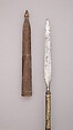 Spear with Sheath, Wood, silver, Sumatran, Acheen